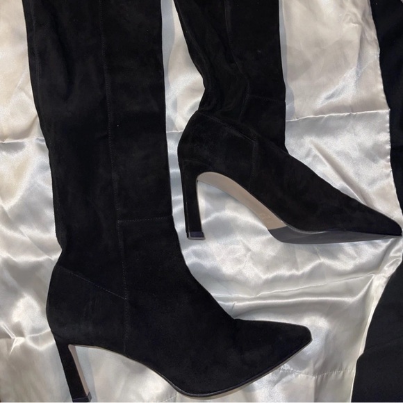 STUART Weitzman sexy knee high Women's Boots 8 POWER 75 BOOT style retails $800+ - Picture 3 of 8